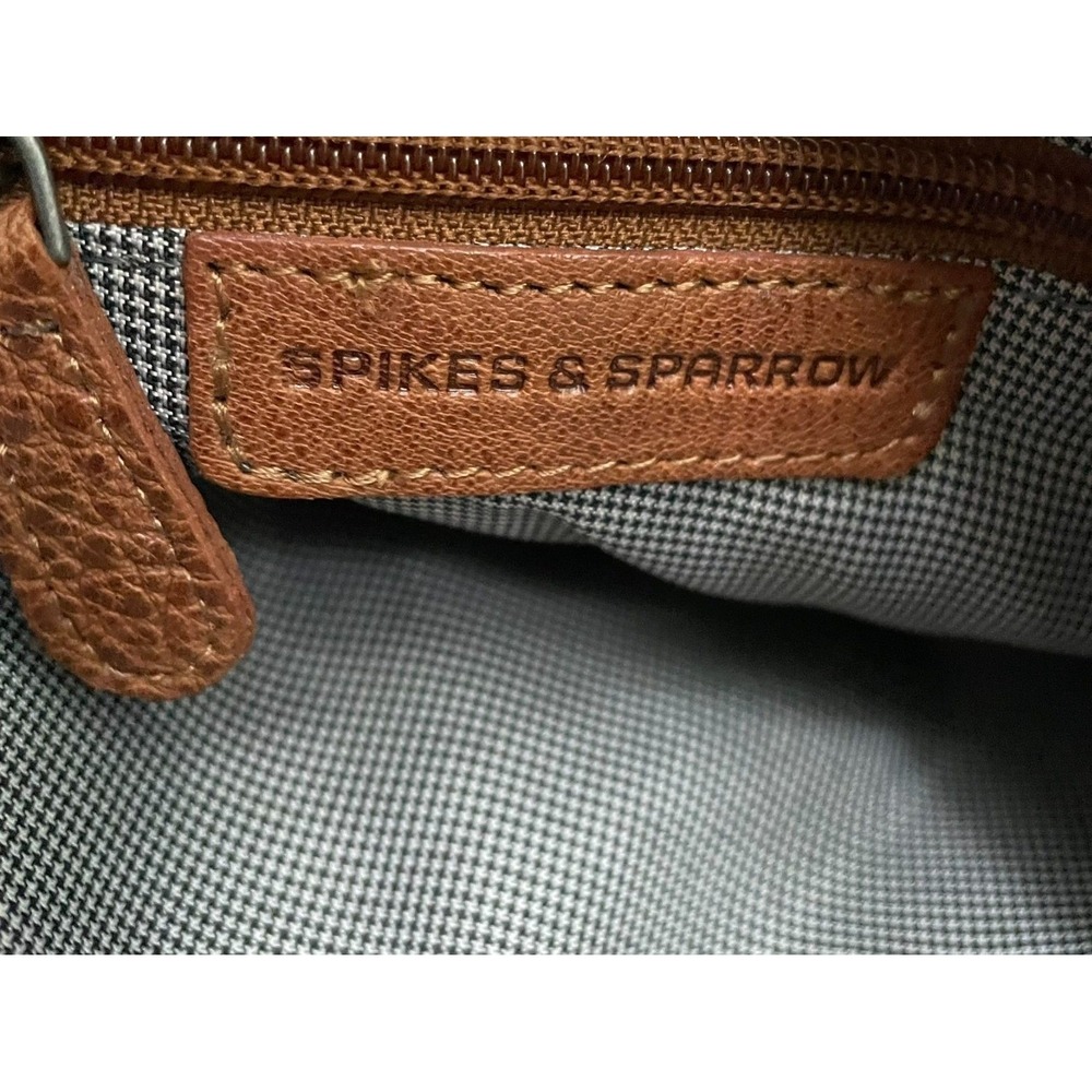Spikes & Sparrow Cognac Leather Belt Bag Fanny Pack Crossbody Waist Bag - Picture 7 of 9
